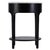 Ellen 18.25 in. W Oval Marble and Wood 1 Drawer Nightstand, Black For Sale - Image 11 of 11
