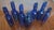 Curated Collection of 6 Victorian Cobalt Blue Apothecary & Poison Bottles For Sale - Image 4 of 8