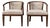 Pair of Vintage Curved Wood and Upholstered Barrel Armchairs For Sale