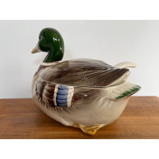1980s 1980s Mallard Duck Soup Tureen With Ladle For Sale - Image 5 of 12