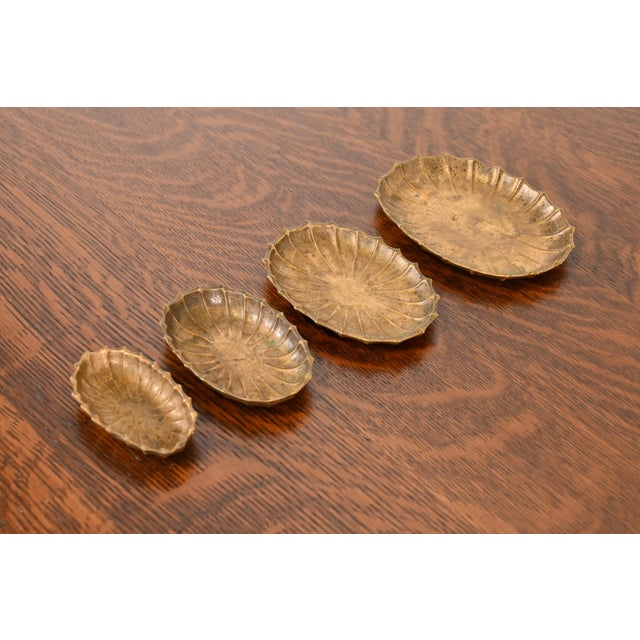 Art Deco Tiffany Studios New York Bronze Nesting Trays, Set of Four For Sale - Image 3 of 12