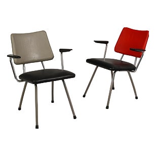 Tubular Frame Chairs, Set of 2 For Sale
