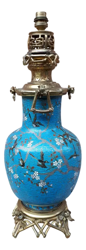 Chinese Cloisonné Enamel Vase, China, 19th Century