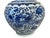 Ceramic Vintage Chinoiserie Blue & White Porcelain Onion Shape Vase Dragon and Phoenix 21" H For Sale - Image 7 of 8