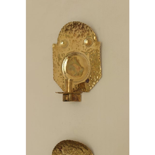 Mid-Century Swedish Brass Sconces, Set of 2 For Sale - Image 12 of 13