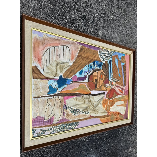 1970s Joseph Fassbender Style 1970's Mixed Media/Unsigned For Sale - Image 5 of 13