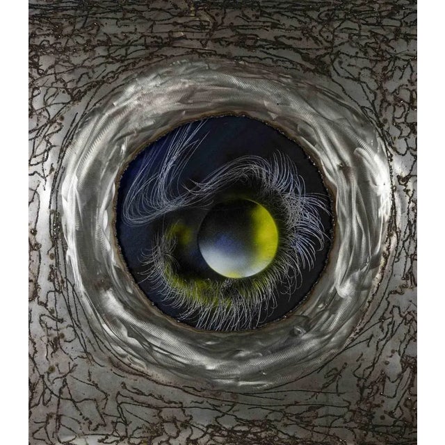 Lunar Fantasy, Original Mixed Media on Canvas, Late 20th Century For Sale - Image 4 of 4