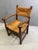Rustic Rush-Woven Wooden Armchair, 1970s For Sale - Image 4 of 6
