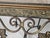 Vintage Bronze Scrollwork Vanity Bench With Cream Jacquard Upholstery For Sale - Image 17 of 18