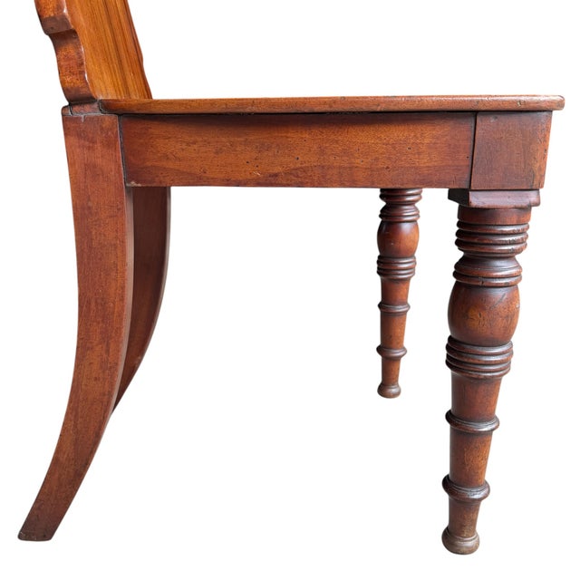 Pair of 19th Century Georgian Hall Chairs For Sale - Image 14 of 17