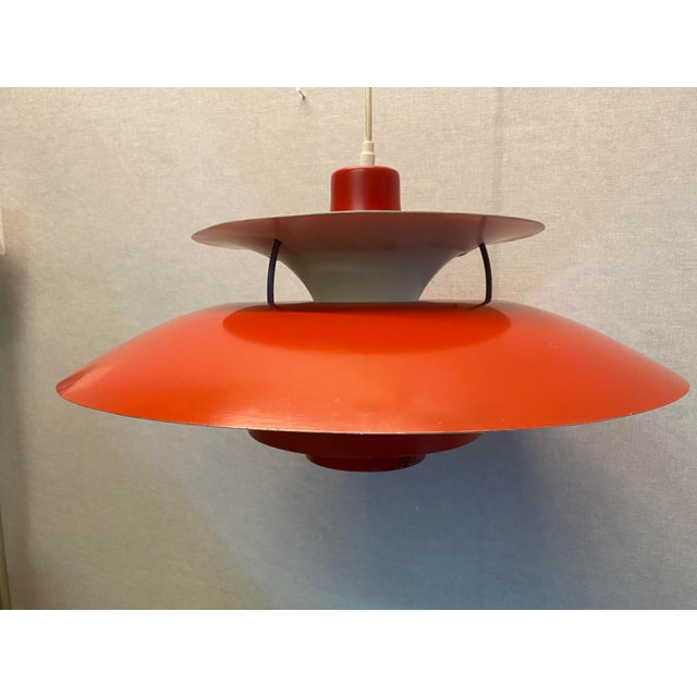 Mid-Century Modern Danish PH5 Hanging Lamp by Poul Henningsen for Louis Poulsen, 1950s For Sale - Image 3 of 18
