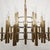1970s Massive Vintage Gold & Chrome Gaetano Scolari Chandelier 21 Light Chandelier For Sale - Image 5 of 13