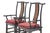 Antique Chinese Black Lacquer Scholar Travel Desk & Two Yoke Back Chairs For Sale - Image 17 of 18