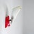 Mid-Century Modern French Red Plastic Adjustable Wall Sconce, 1960s For Sale - Image 4 of 15