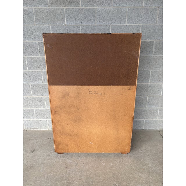 Mid 20th Century Lane Furniture Campaign Style 5 Drawer Walnut Wardrobe - Gentleman's Chest For Sale - Image 10 of 12