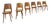 Beechwood Bistro Chairs from Baumann, 1950s, Set of 6 For Sale