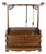 Vintage Chinese Huali Rosewood Brush Stand | Scholar's Ruyi Display Rack With Drawers For Sale