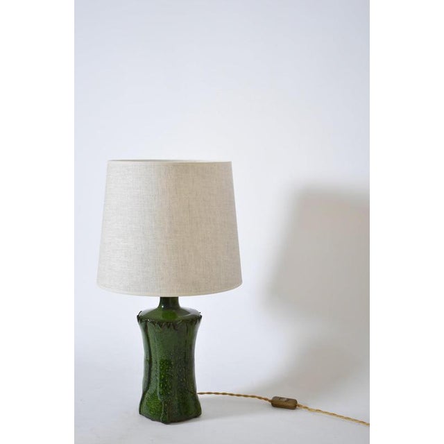 "Kasaï" Nilo green ceramic lamp 32cm, Barracuda Edition Height: 32 cm - 12.6 in Diameter: 15 cm - 5.91 in Height with...