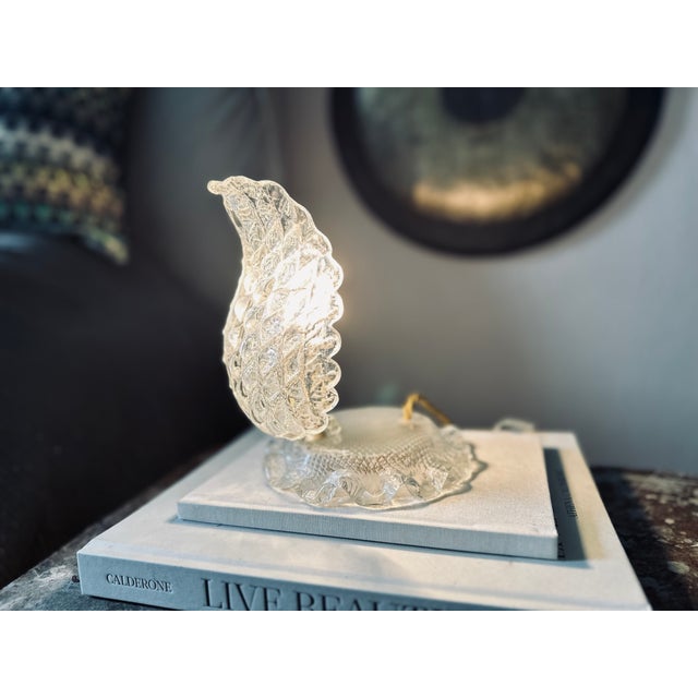 Art Deco Table Lamp in Clear Murano Glass by Ercole Barovier, 1920s For Sale - Image 12 of 16