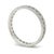Metal Tiffany & Co. 18ct White Gold T True Narrow Pavé Diamond Ring 0.23ct 3.73g For Sale - Image 7 of 9