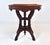 Antique Aesthetic Movement Eastlake Victorian carved Mahogany Parlor or side table with finial base and striking insert...