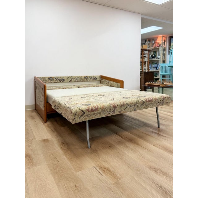 Vintage Sleeper Sofa Hestbæk Style Danish MCM Teak Convertible Daybed Pullout Couch For Sale - Image 17 of 17