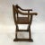 Arts & Crafts Vintage Mid Century Craftsman Campaign Prayer Chair For Sale - Image 3 of 10