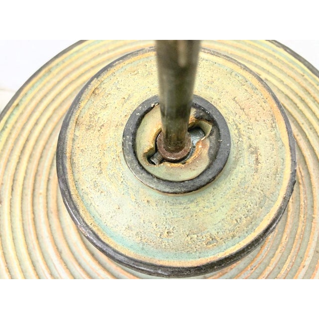 1 Danish Ceramic pendant lamp from the 70s, single-bulb, E-27 socket, designed Jette Hellerøe. Ceramics. 24x40cm This...