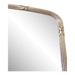 Antique 19thC French Silver Gilt Mirror For Sale