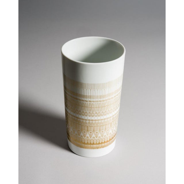 Trio Gilded Porcelain Vases by Hans Theo Baumann & Tapio Wirkkala for Rosenthal Studio-Line, Germany, 1960s, Set of 3 For Sale - Image 14 of 18