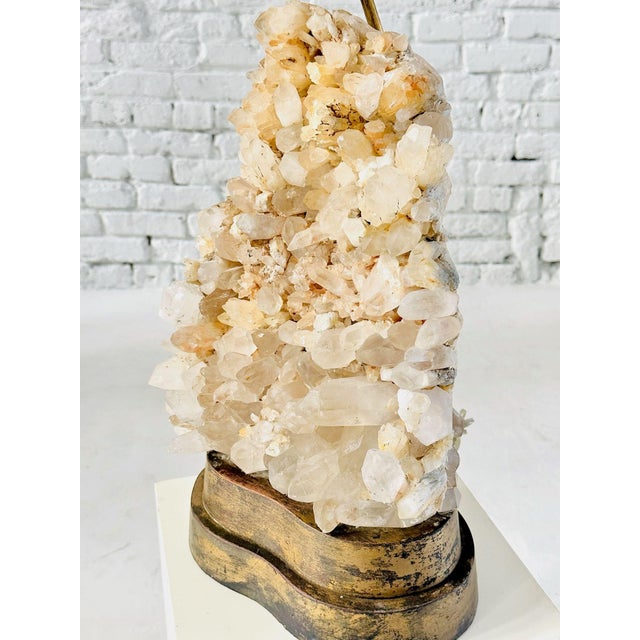 1950s Carole Stupell Quartz Crystal Table Lamp, 1950 For Sale - Image 5 of 9