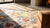 1920s Ivory Geometric Tribal Antique Cotton Agra Rug 4'2" X 6'9" Handknotted Carpet For Sale - Image 9 of 10
