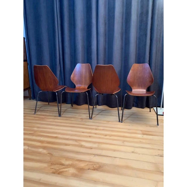 Chairs by Herbert Hirche for Jofy Stalmobler, Denmark, 1950s, Set of 4 For Sale - Image 12 of 16