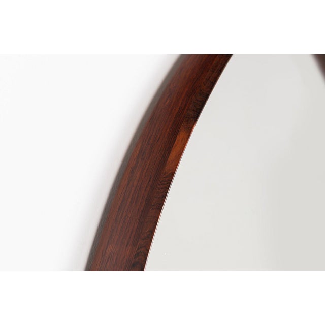 Vintage Danish Wall Mirror in Rosewood by Thomas Poss Eferfolger, 1960 For Sale - Image 9 of 13