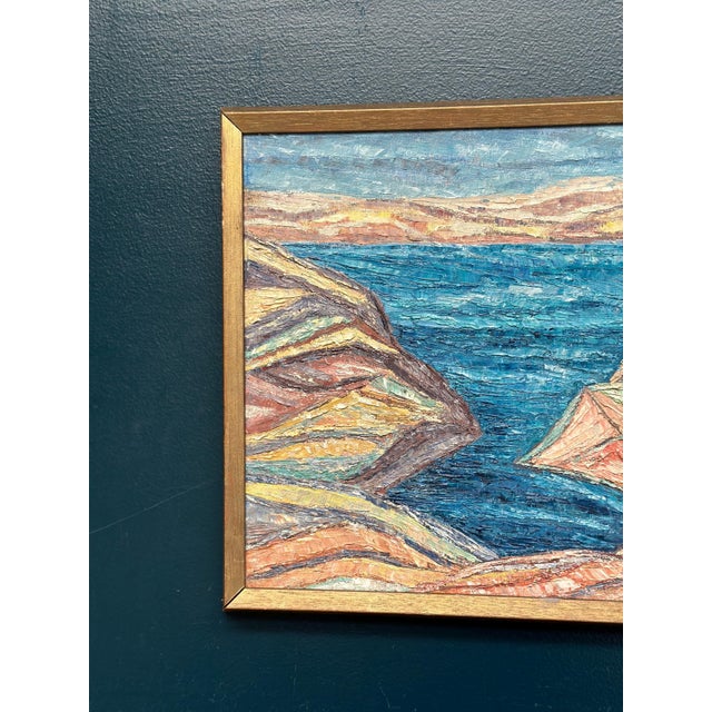 Alvar Andersson, Sea View, 1950s, Oil on Canvas, Framed For Sale - Image 4 of 16