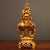 Late 20th Century Gilt Bronze Bamboo-Form Censer With Guardian Lion Finial For Sale - Image 4 of 9