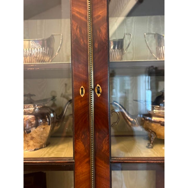 Antique Georgian Astragal Glazed Mahogany Bookcase with Secretaire from Gillows, 1780s For Sale - Image 11 of 18