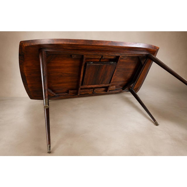 Giuseppe Scapinelli Extendable Brazilian Rosewood Dining Table, Brazil, 1950s For Sale - Image 17 of 18