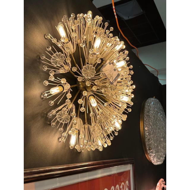 Mid-Century Modern Emil Stejnar Snowflake Flush Mount For Sale - Image 3 of 9