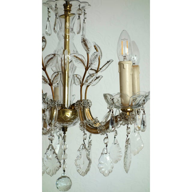 Antique Maria Theresia 5-Light Chandelier from Palwa, 1960s For Sale - Image 11 of 14