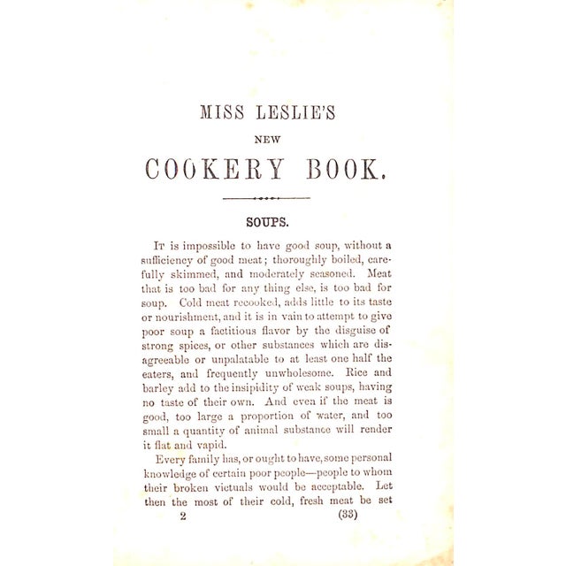 "Miss Leslie's New Cookery Book" 1837 Miss Leslie For Sale - Image 4 of 10