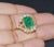 GIA Certified Natural 4.83CTS VS F Diamond Emerald 18K Solid Gold Bypass Ring, size 6.5 For Sale - Image 9 of 10