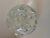 A Clear Glass Paperweight with bubbles. Very large sphere that measure 6 1/8" Large and stunning. a great decorative piece...
