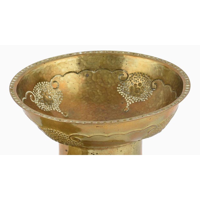 Vintage Art Deco German Brass Can and Bowl from Kupo, 1920s, Set of 2 For Sale - Image 4 of 7