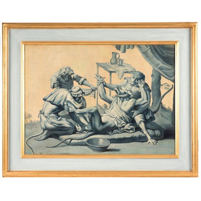 Decorative Panels of an Ancient Drugstore - Oils on Canvas by A. Peyrotte First Half to 18th Century For Sale - Image 7 of 7