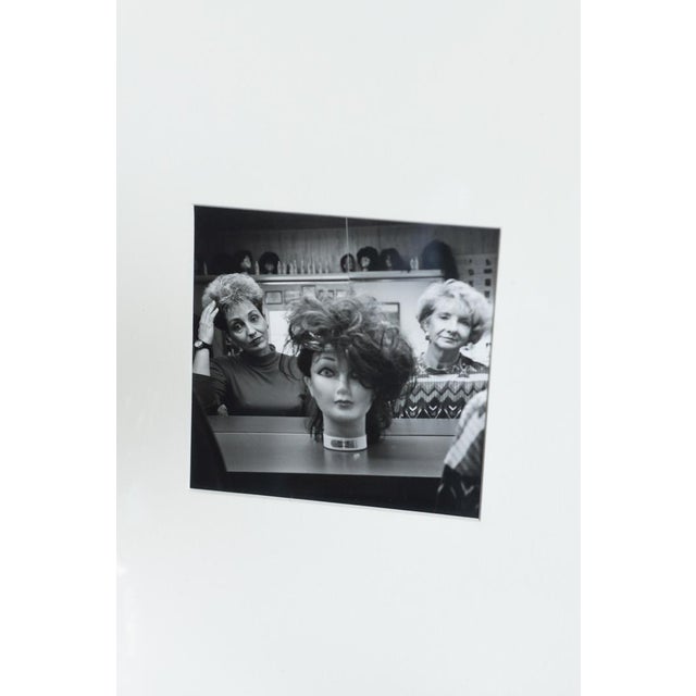 Contemporary 1990s Framed Washington DC Wig Shop Black and White Silver Gelatin Photograph For Sale - Image 3 of 6