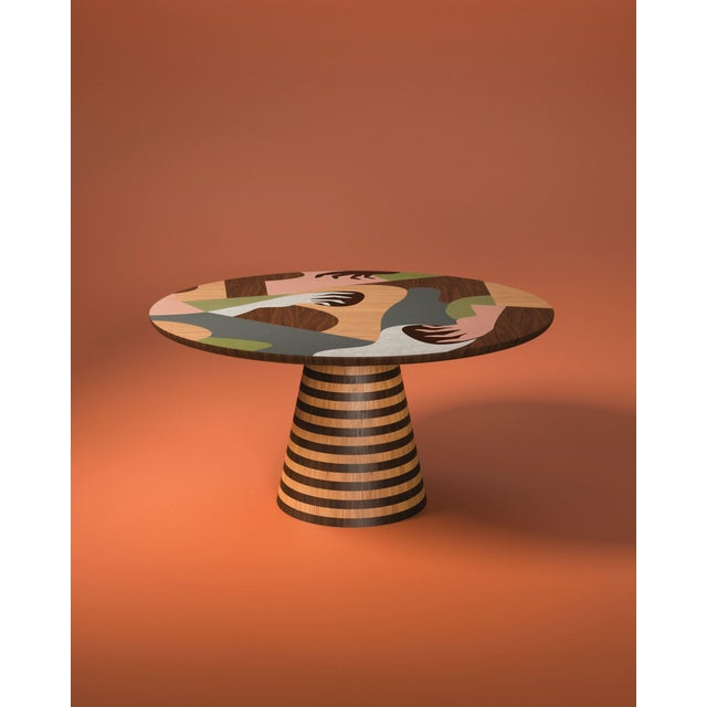 Blue Kol Aj Dining Table by Malabar For Sale - Image 8 of 12