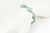 Turquoise Late 20th Century Mexican Turquoise Sterling Silver Link Bracelet For Sale - Image 8 of 14