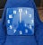 Plastic Space Age Wall Clock in Electric Blue Acrylic from Iskra, Former Yugoslavia, 1970s For Sale - Image 7 of 11