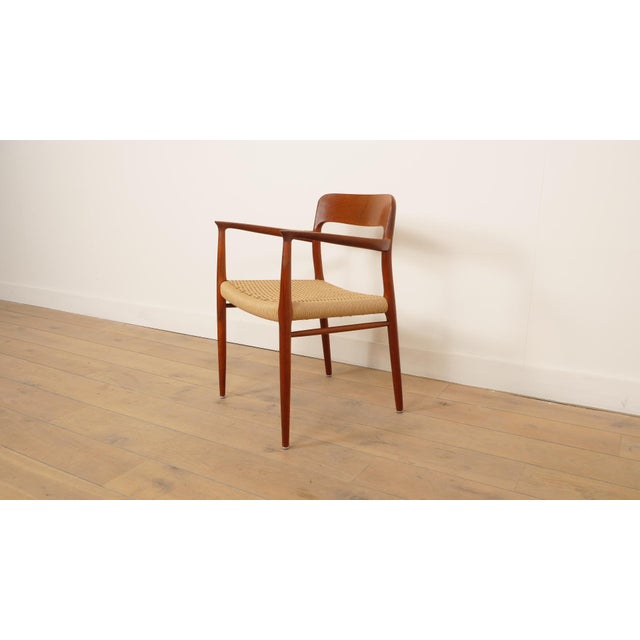 Mid-Century Modern Model 56 Dining Chair in Teak by Niels Otto Møller for J.L. Møllers For Sale - Image 3 of 13